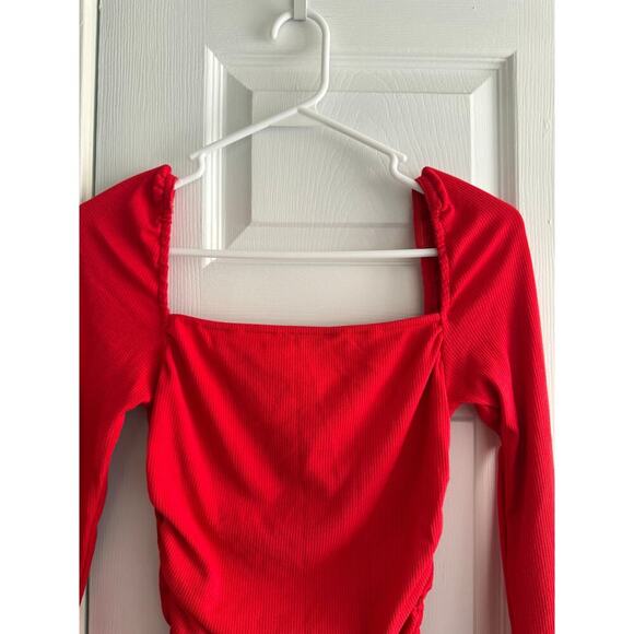 Princess Polly Portia Red Bodycon Square Neck Minidress Sold Out Online size 4 - Picture 9 of 10